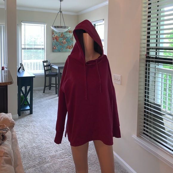 Artisan Tops - Artisans Dark Red Hoodie size L